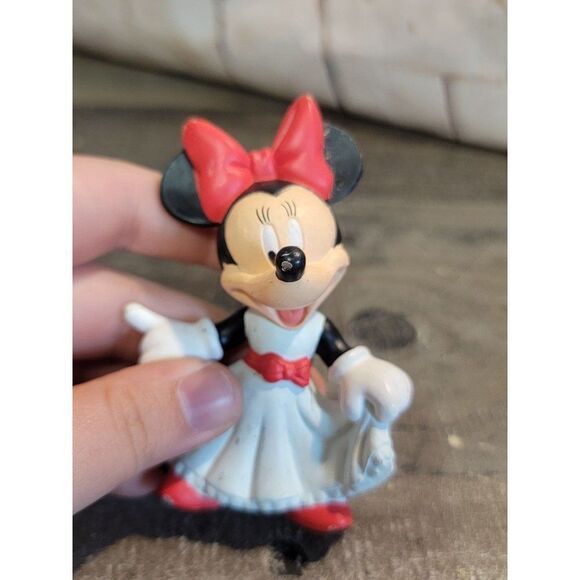 McDonald's Minnie Mouse red white dress Disney Pixar toy figure - Picture 2 of 5